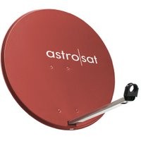 1St. Astro AST850R Offset-Parabolantenne, Aluminium, 85 cm Durchmesser, Farbe: rot 300050