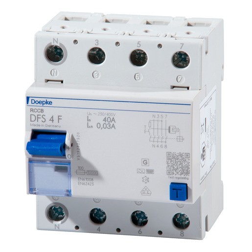 1St. Doepke Fi-Schutzschalter DFS4-040-4/0,03-FMischfrequenzsens. Typ F 09134820