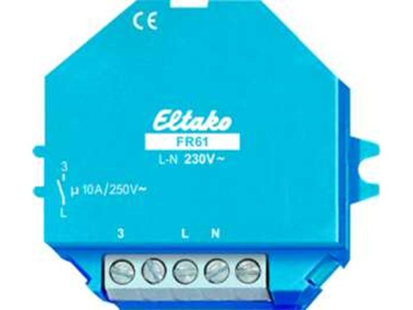 1St. Eltako FR61-230V Selbstlernender Feldfreischalter 230V. 1 Schließer nicht potenzialfrei 10A/250V AC 61100530