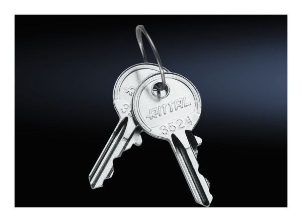 1St. Rittal SZ 2532.000 Schaltschrank-Schlüssel, für Verschluss-Einsatz Sicherheitsschließung 2532000