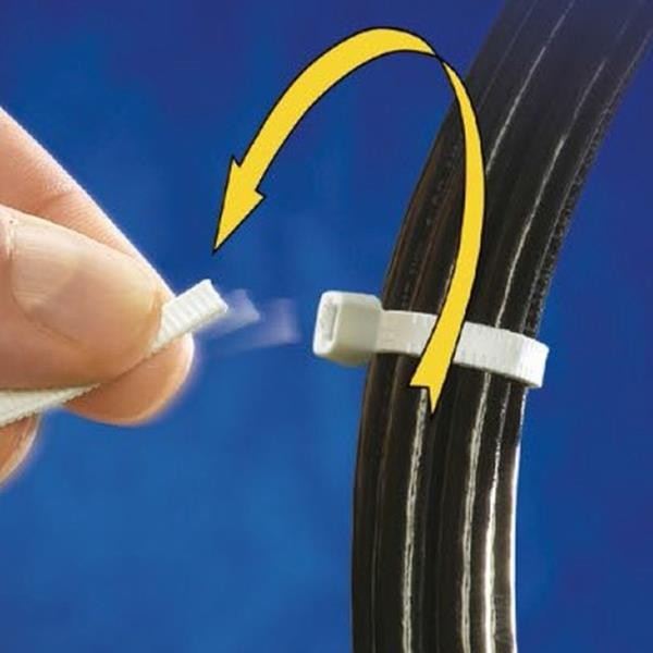 100St. ThomasBetts TT-14-30-0-L-EU Twist Tail Kunststoff Kabelbinder schnell und einfach zu installiere