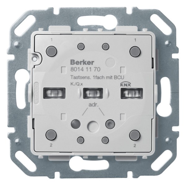 1St. Berker 80141170 Tastsensor-Modul 1fach mit integriertem Busankoppler KNX Q.x/K.x