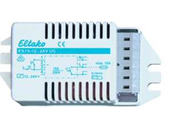 1St. Eltako ES75-12..24V UC Stromstoßschalter für Leuchteneinbau 12..24V UC, 1 Schließer nicht pot.frei 10A/250VAC 60100055