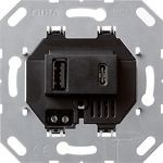 1St. Gira 236900 Einsatz USB-Spannungsversorgung 2fach Ausgänge
