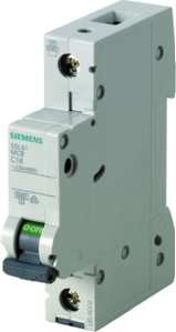 1St. Siemens 5SL6106-6 Leitungsschutzschalter 230/400V 6kA, 1-p