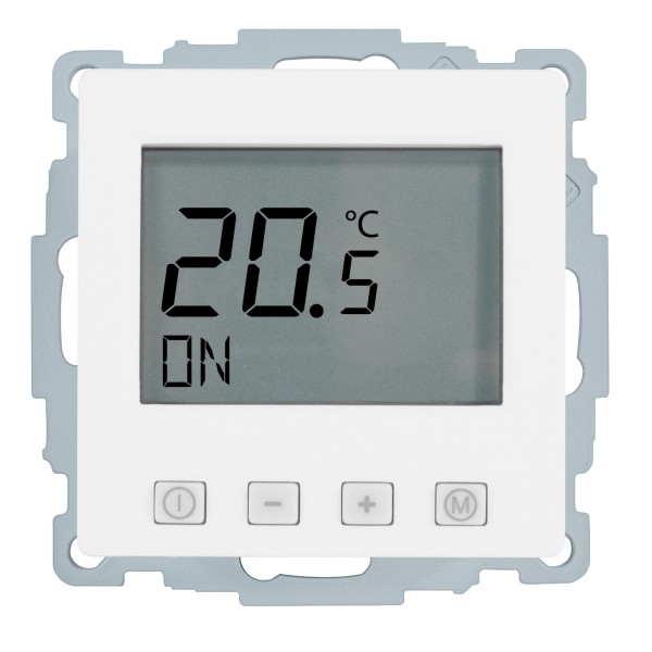 1St. Halmburger 2407 EFD-58 (rsa/BE) Raumtemperaturregler 230 V u.P. Digital ohne Uhr polarweiß samt