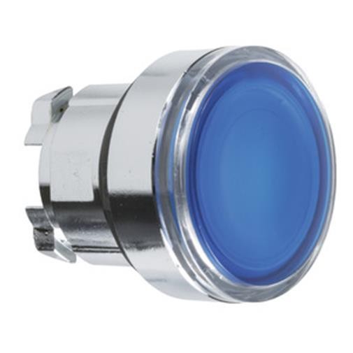 1St. Schneider Electric ZB4BW363 Frontelement für Leuchtdrucktaster ZB4, tastend, blau, Ø 22 mm