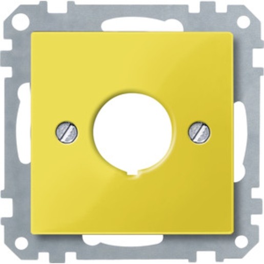 1St. Merten 393803 Zentralplatte für Not-Ausschalter, gelb, System M
