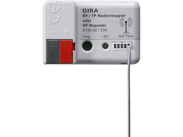 1St. Gira 511000 RF/TP Medienkoppler/RF Repeater KNX