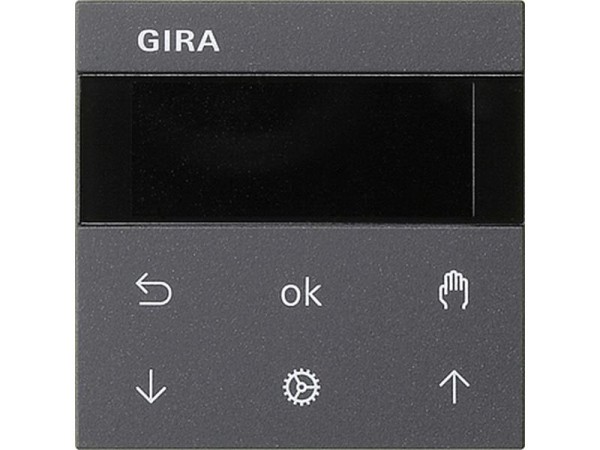 1St. Gira 536628 S3000 Jalousie- und Schaltuhr Display System 55 Anthrazit