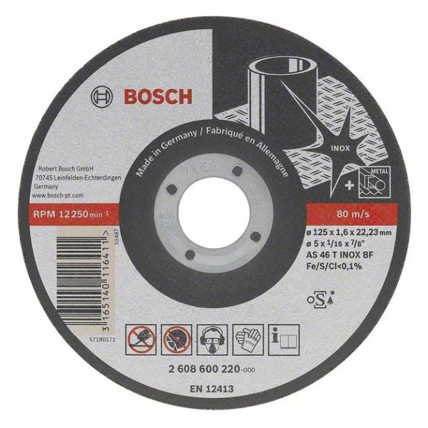 1St. Bosch 2608602220 Trennscheibe Best for Inox 115, 23x1mm
