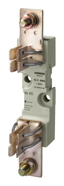 3St. Siemens 3NH3430 NH-Sicherungsunterteil Gr. 3, 1-polig 63
