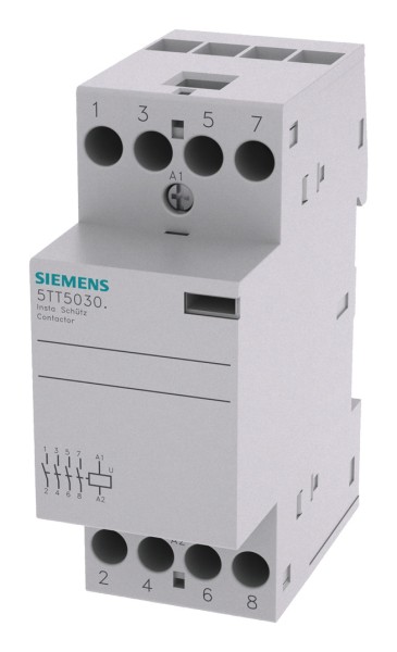 1St. Siemens 5TT5030-0 INSTA-Schütz mit 4 Schließern,AC 230V, 400V, 25A