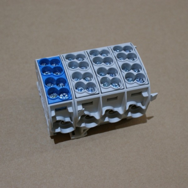 1St. F-Tronic hlak4p25grbl Hauptleitungsabzweigklemme 4polig 25mm² grau/blau 7110235
