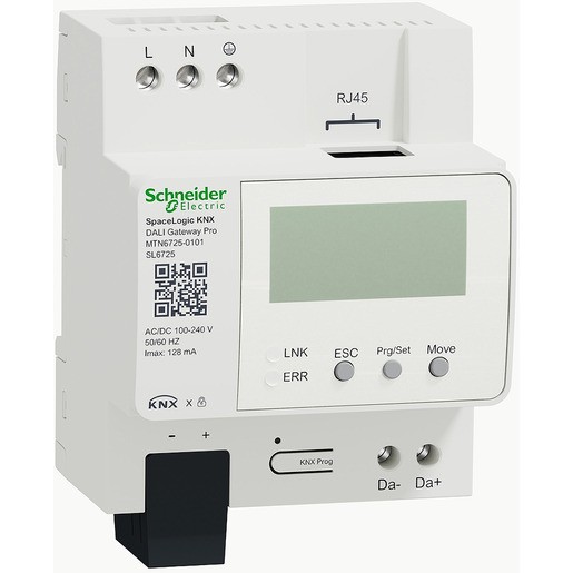 1St. Schneider Electric MTN6725-0101 SpaceLogic KNX DALI Gateway Pro 1ch DALI 2.0