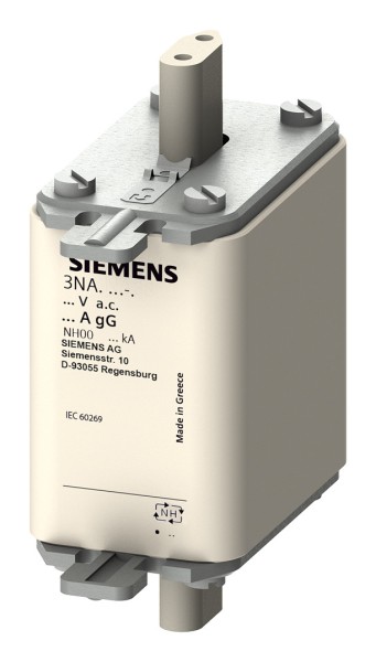 3St. Siemens 3NA3836 NH-Sicherungseinsatz, NH00, In: 160 A, g