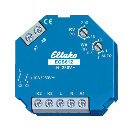 1St. Eltako EGS61Z-230V Stromstoß-Gruppenschalter für Zentralsteuerung , 1+1 Schließer nicht pot.frei 10A/250V AC 61200430