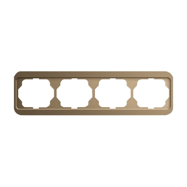 1St. Busch-Jaeger 1724-21 4-fach Rahmen waagerecht alpha bronze