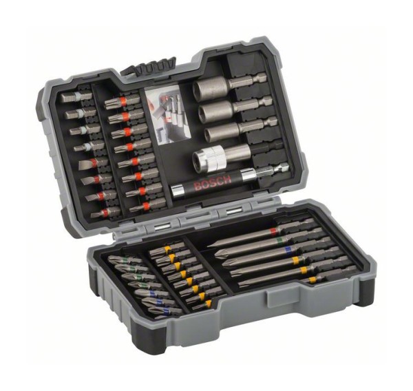 1St. Bosch 2607017164 Bit- und Steckschlüssel-Set, 43-teilig, 25 mm, 75 mm 43tlg. Bit- und Steckschlüssel-Set