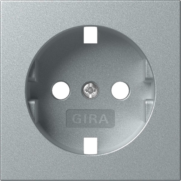 1St. Gira 492026 Abdeckung für SCHUKO-Steckdose 16A 250V, Aluminium