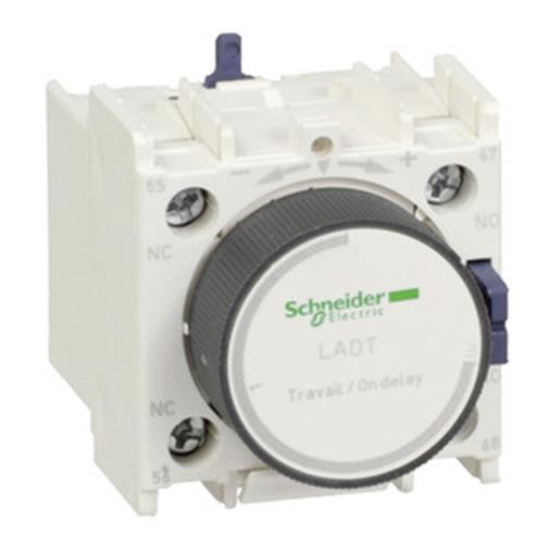 1St. Schneider Electric LADT2 Zeitblock, anzugsverzögert, 1S+1Ö, 0,10-30,00s, Schraubanschluss