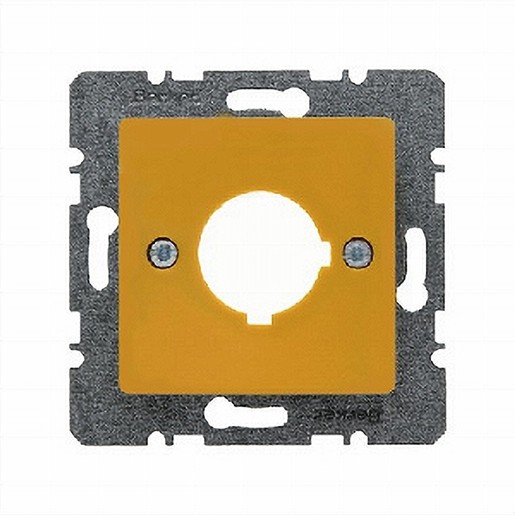 1St. Berker 143207 Zentralplatte für Melde- und Befehlsgerät Ø 22,5 mm gelb glänzend