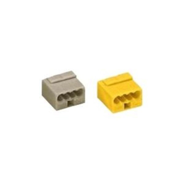 100St. Wago 243-504 Micro Dosenklemme 4X1 qmm gelb Verbindungsdosenklemme 4-Leiter-Klemme 4-polig