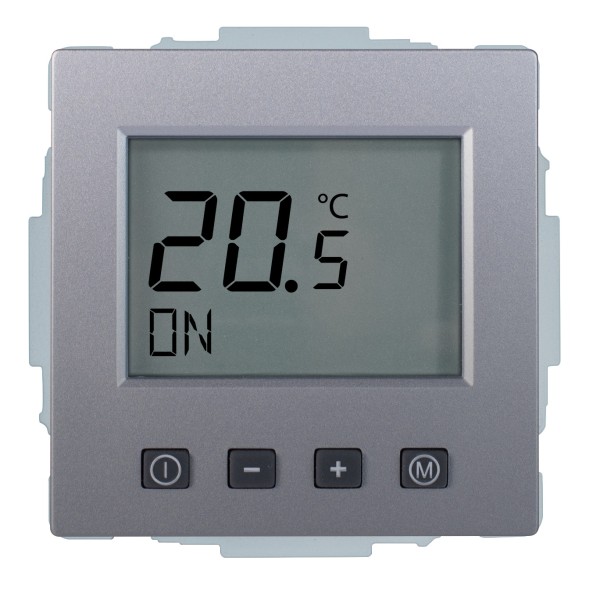 1St. Halmburger 6959 ERD-62 (edels/BJ) Raumtemperaturregler 230 V u.P. Digital ohne Uhr pur edelstahl