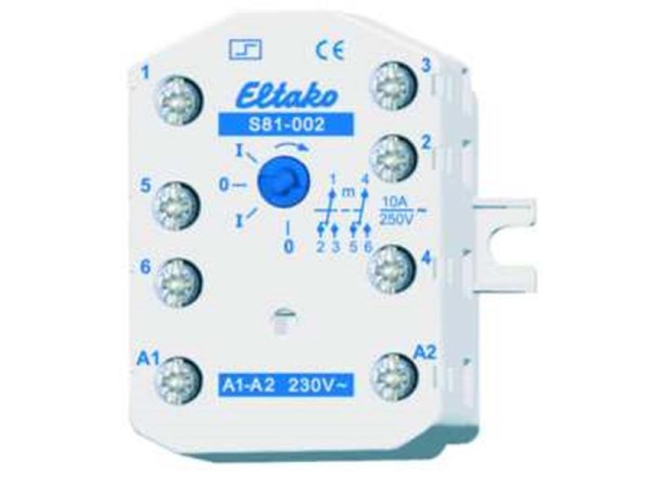 1St. Eltako S81-002-230V Stromstoßschalter 230V. 2 Wechsler 10A/250V AC 81002030