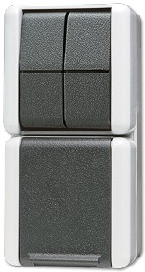 1St. Jung 875W Schuko-Steckdose mit Serienschalter WG800 875 W