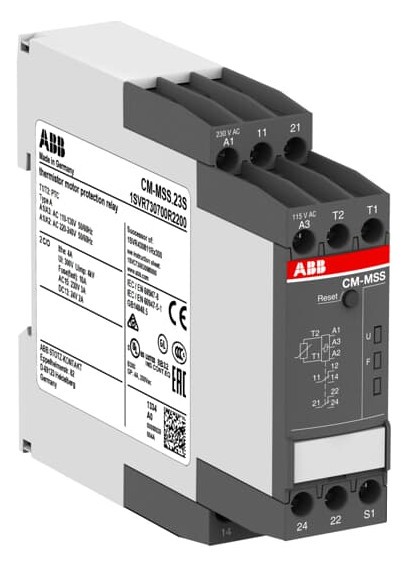 1St. ABB CM-MSS.23S Thermistor-Motorschutzrelais 2We, 110-130VAC/220-240VAC 1SVR730700R2200