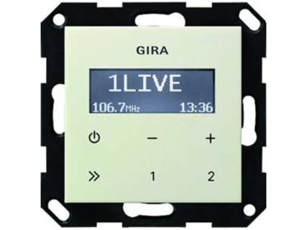 1St. Gira 228401 UP Radio RDS ohne Lautsprecher System 55 Cremeweiß
