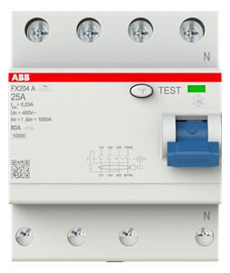 1St. ABB FX204A-25/0,03 FI-Schutzschalter 4P,25A,30mA