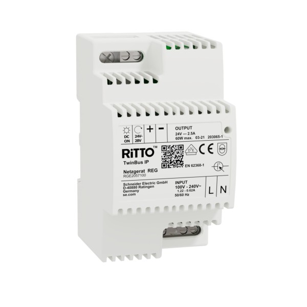 1St. Ritto RGE2057100 Netzgerät, TwinBus IP, 24 V DC, 60 W, grau