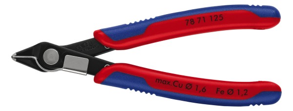 1St. Knipex 78 71 125 Elektronic Super Knips mit Drahthalter, mittelharter Draht bis d= 1,2mm 125mm