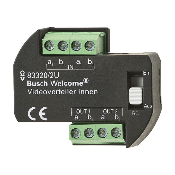 1St. Busch-Jaeger 83320/2 U Videoverteiler Innen UP, zur Montage in einer Unterputzdose Busch-Welcome (2-Draht-System)