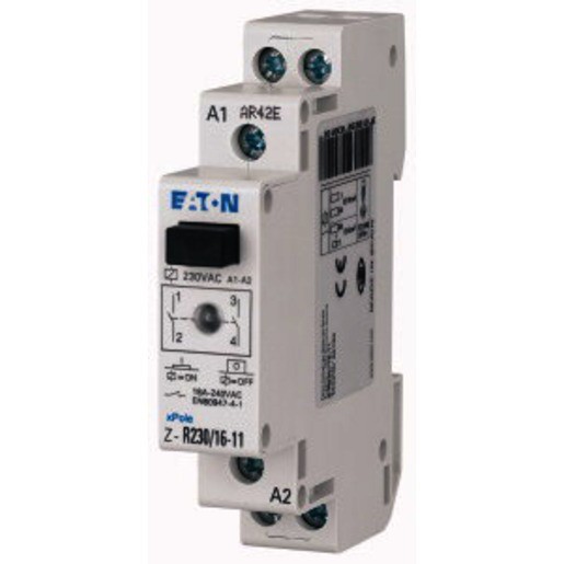 1St. Eaton ICS-R16A230B200 Installationsrelais, 230 V AC, 2S, 16A Z-R230/16-20
