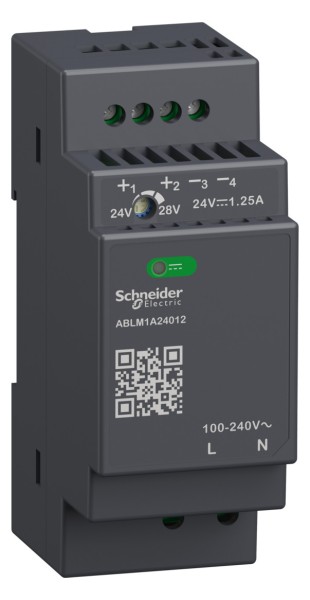 1St. Schneider Electric ABLM1A24012 Spannungsversorgung, MODULAR, getaktet, 100-240 VAC, 24VDC, 1,2A, 30W